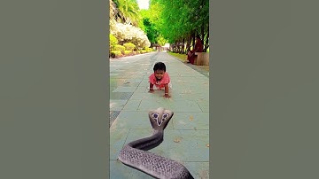 Big snake chasing baby 🐍😱 #shorts #bigsnake #snake