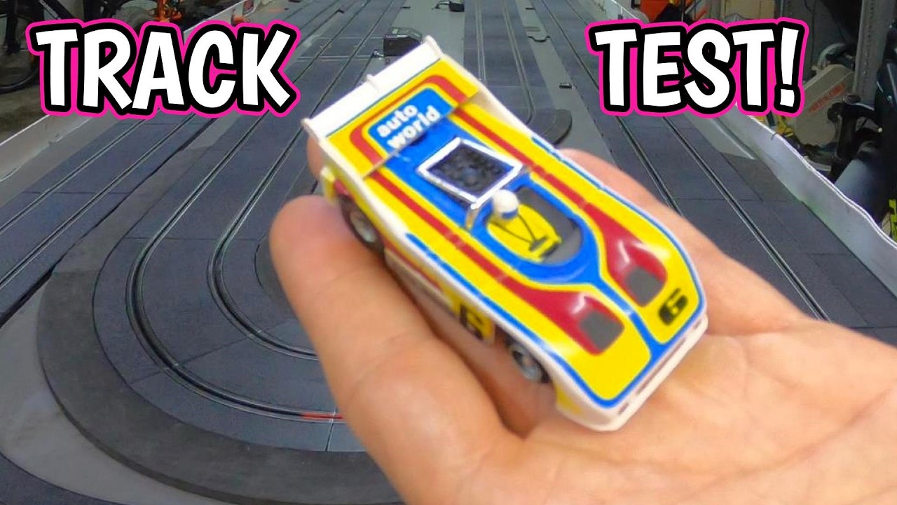 Aurora AFX Magnatraction Slot Car TRACK TEST! - YouTube