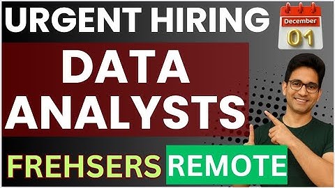 Top Remote Data Analyst Jobs for Freshers Hiring in December 2025 | Last Date to Apply