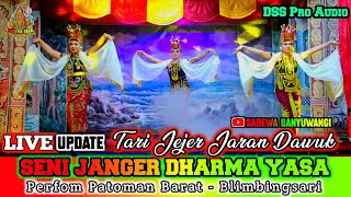 TARI MASKOT NYA BANYUWANGI JEJER JARAN DAWUK || JANGER DHARMA YASA - Live Patoman Barat By DSS Audio