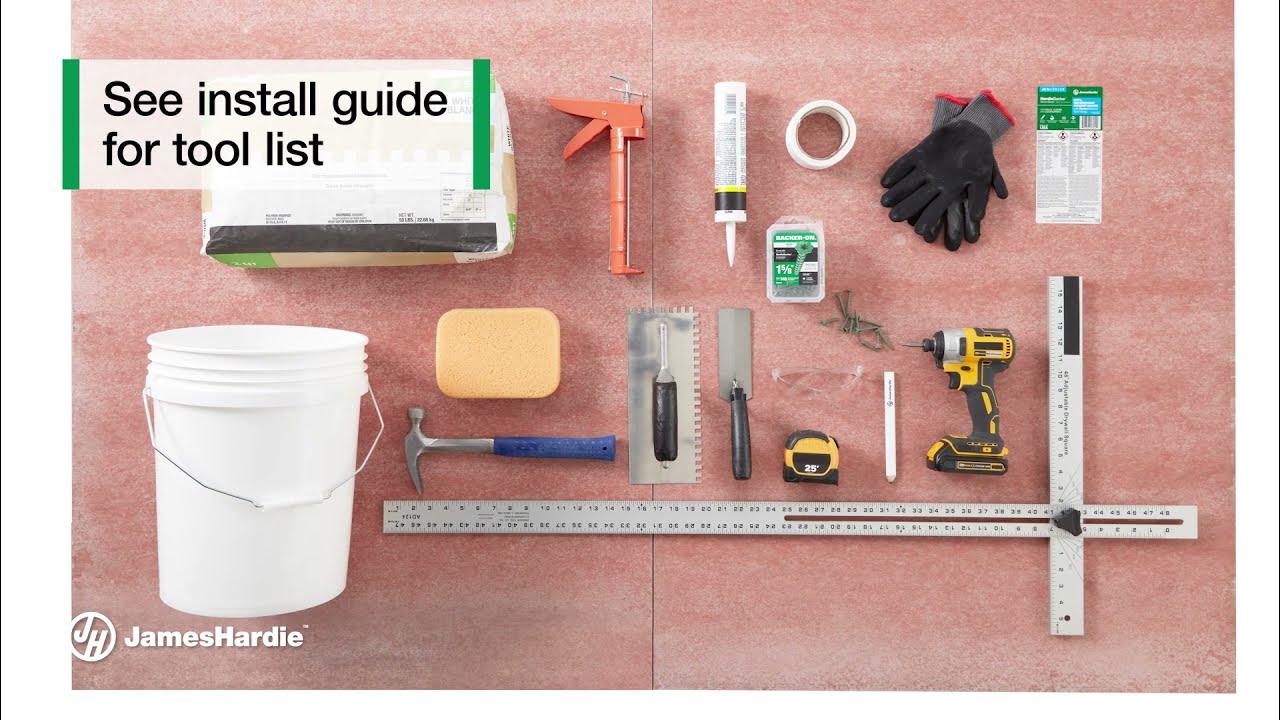 How to Install Hardie® Backer with HydroDefense™ Technology Waterproof