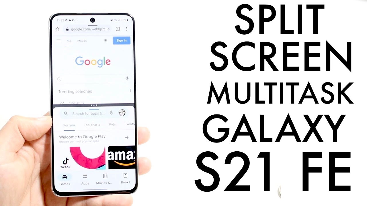 How To Split Screen Multitask On Samsung Galaxy S21 FE! - YouTube