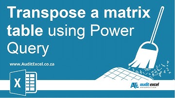 Rotate (transpose) rows to columns or columns to rows in Power Query