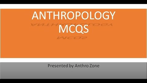 NTA NET previous year solved paper of Anthropology