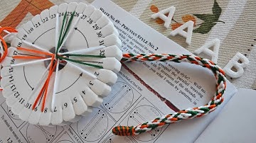 Kumihimo Tutorial Peruvian Braiding Technique (16 Threads)