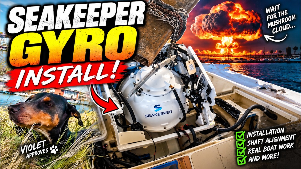 S1E59. Installing a Seakeeper Gyro in a Boat… This Thing Is INSANE! 😳
