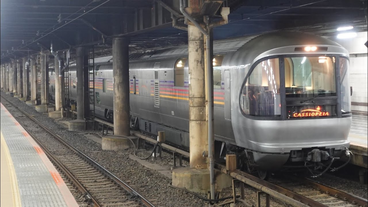 E26系+EF81-95 推進回送 上野駅発車