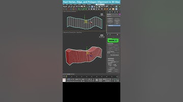 Fast Vertex, Edge, and Polygon Alignment in 3ds Max #shorts #tips #3dsmax #alignment