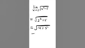 Limit of sqrt(x^2+5) as x Approaches 2 #shorts #calculus