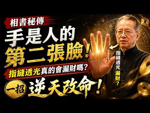相書秘傳：手是人的第二張臉！指縫透光真的會漏財嗎？一招教你逆天改命!#識人術#手相#足相#易經聚財堂#改命#階層躍升#曾國藩冰鑑#漏財#財富自由#國學智慧
