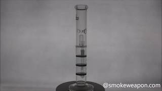 Triple Honeycomb Perc Straight Tube Bong