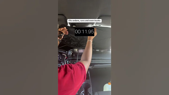 EASY TO SET UP foldable car umbrella is the best sunshade for your windshield! It blocks hot sun and