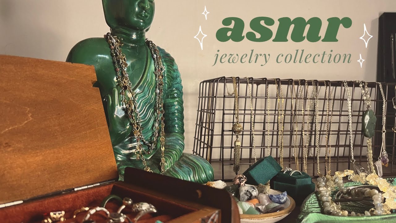 ASMR jewelry collection whispered 😴 YouTube