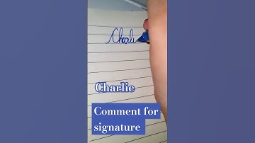 Charlie #signature #handwriting #handwritingexpert #calligraphyhandwriting #art