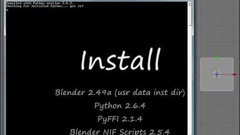 Blender Nif Quick Guide (easy!!!)