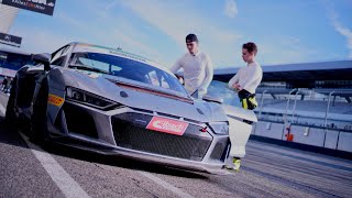 Tommi Gore & Senna Summerbell's Audi R8 GT4 shakedown in Germany! | Reggae Racers Test at Hockenheim