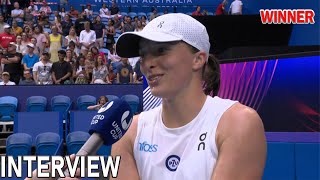 Iga Swiatek vs Celine Naef | Post-match Interview | Billie Jean King Cup 2024 4.13.2024