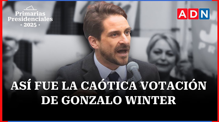 Así fue la caótica votación de Gonzalo Winter