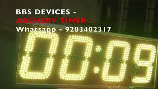 LED digital Archery Timer- with color change warning - Digital countdown timer