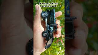 Hotwheels oshkosh snow plow truck #hotwheels #toys #shorts #diecast  #relaxingmusic #garden