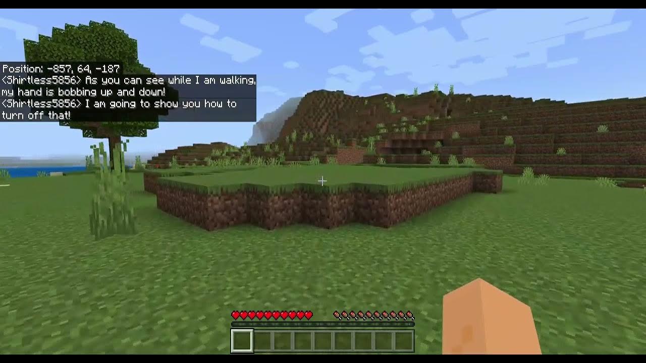 How To Turn Off Bobbing In Minecraft YouTube
