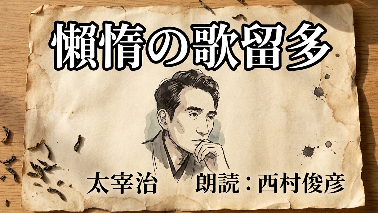 【朗読】太宰治『懶惰の歌留多』語り：西村俊彦【懶惰ってどんな意味…？】