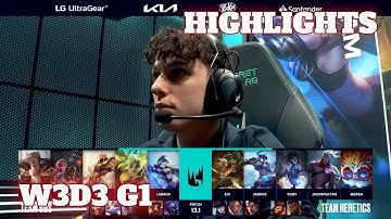 BDS vs TH - Highlights | Week 3 Day 3 LEC Winter 2023 | Team BDS vs Team Heretics W3D3