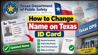 How to Change Name on Texas ID Card