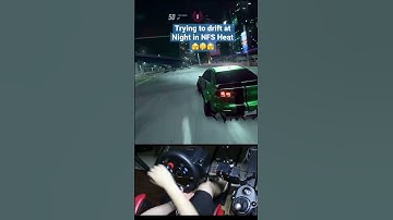 Trying to drift at Night in NFS Heat - Logitech g29 | Steering Wheel #needforspeedheat #logitechg29