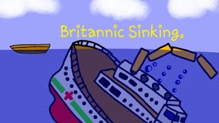Hmhs Britannic Sinking Animated Old