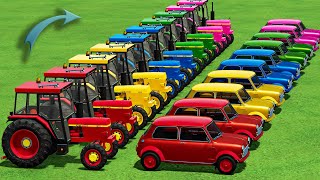 Garage Of Colors John Deere Mini Tractors And Cars Transport From Multi Storey Car Park Fs22