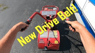 Replacing a Drive Belt  Troy Bilt Horse Tiller | Man About Home