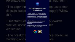 Google's Quantum Leap: 13,000x Faster
