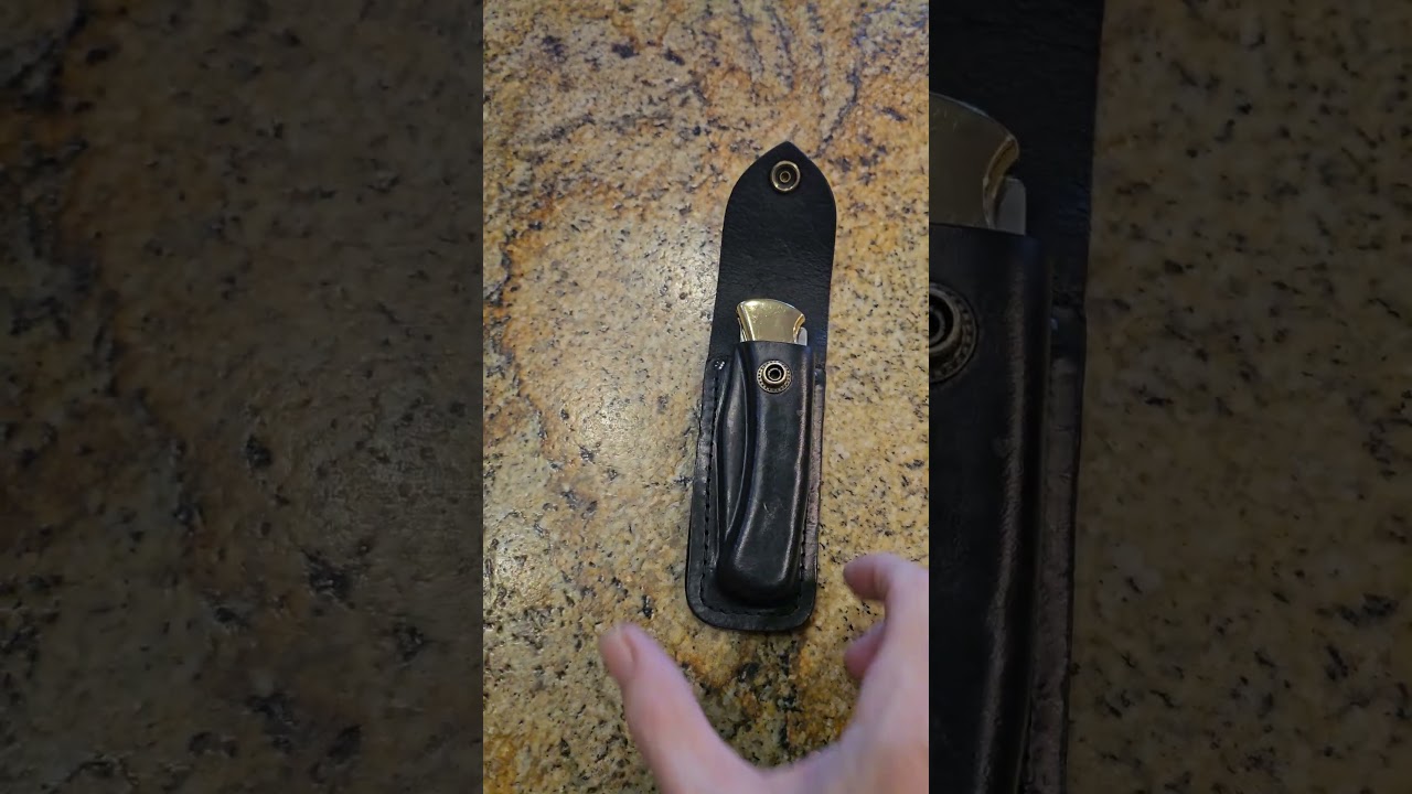 custom wet formed Buck 110 full grain leather knife sheath. anyone can do it