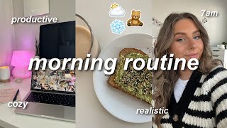 MY WINTER MORNING ROUTINE 2022 | cozy, productive, + healthy habits (‘that’ girl 7am routine)