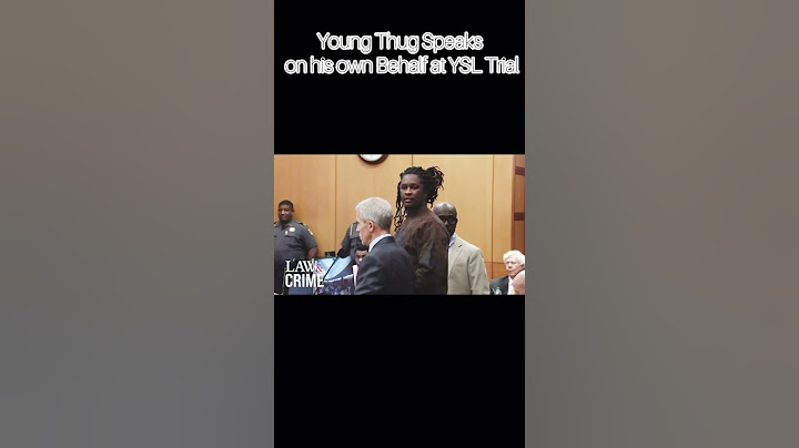 Young Thug gives Heartfelt speech before walking out of YSL Trial