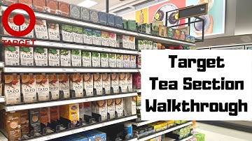 Target Tea Aisle Section Walkthrough - November 2022 - Teas Available at Target Grocery Store