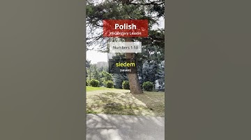 Numbers in Polish 1 - 10 #learnpolish