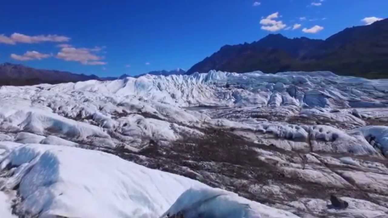 Fly over Matanuska Glacier, Alaska - YouTube