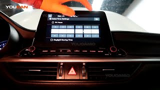 2019-Present Kia Forte - How to Set Time Clock on Car Stereo