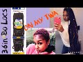 How I Install 36inch Bo Locs on my TWA #NaturalHair #TWA  #ProtectiveStyles #ExtendedLocs #BoLocs