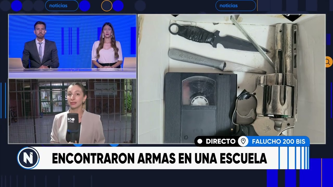 Encontraron armas en una escuela de Refinería | TELEFE ROSARIO