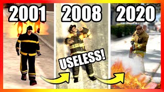 Evolution of FIREFIGHTERS LOGIC in GTA Games (2001-2020)
