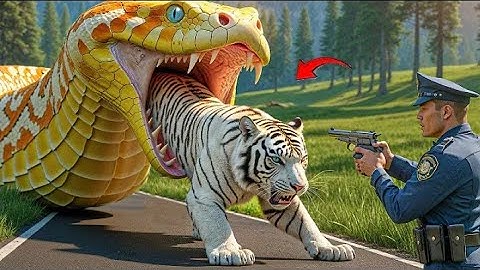 Brave Heroes Save Hyperactive Tiger from Giant Python’s Terrifying Attack 🐍