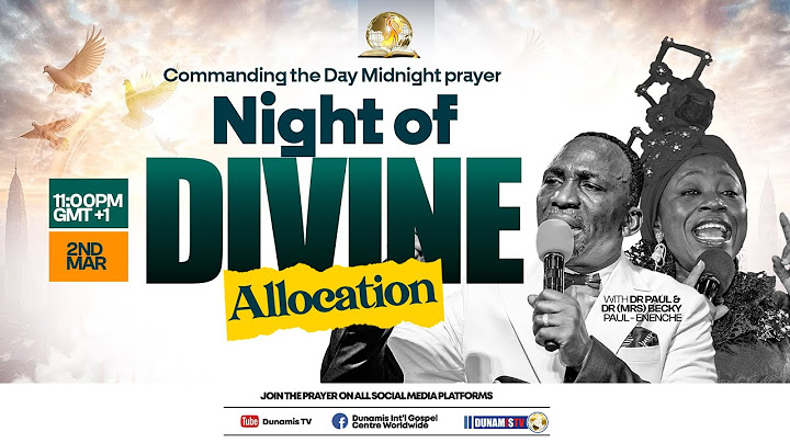 MID NIGHT PRAYER COMMANDING THE DAY || NIGHT OF DIVINE ALLOCATION || 02-03-2024