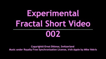 Experimental Fractal Video 002: Render Quality and Video Size