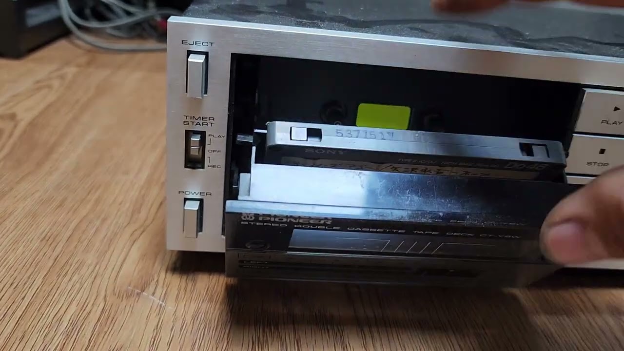 PIONEER CT-Y8W CASSETTE DECK - CONTACT 0961666.009 THANKS - YouTube