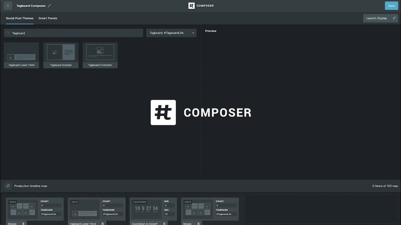 Tagboard Composer: Your Custom Story, Updated Live, In Real-Time.