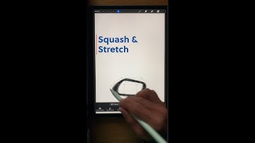 Procreate tutorial - Squash & stretch animation (YouTube #shorts)
