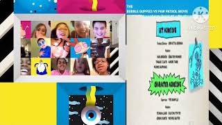 The Bubble Guppies Vs Paw Patrol Movie (2005) End Credits Cartoon Network Split Screen